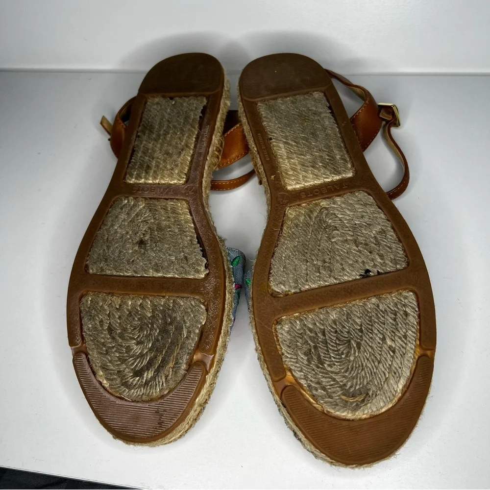 Talbots Izzy D'orsay Espadrille Chambray Closed Toe Sandals‎
